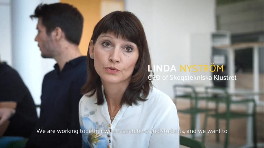 Linda från Skogstekniska klustret i Umeå